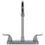 LLAVE MEZCLADORA DUOMANDO PARA COCINA 8 PULGADAS CROMADO FLOWELL