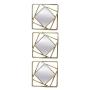 SET DE 3 ESPEJOS DIAMANTE CHAMPAGNE