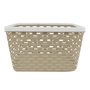 CAJA DE PLÁSTICO 35.5 X 26.5 X 21.5 CM CAFÉ
