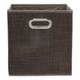 CUBO ORGANIZADOR DE TESLIN 28 X 27 X 27 CM CHOCOLATE