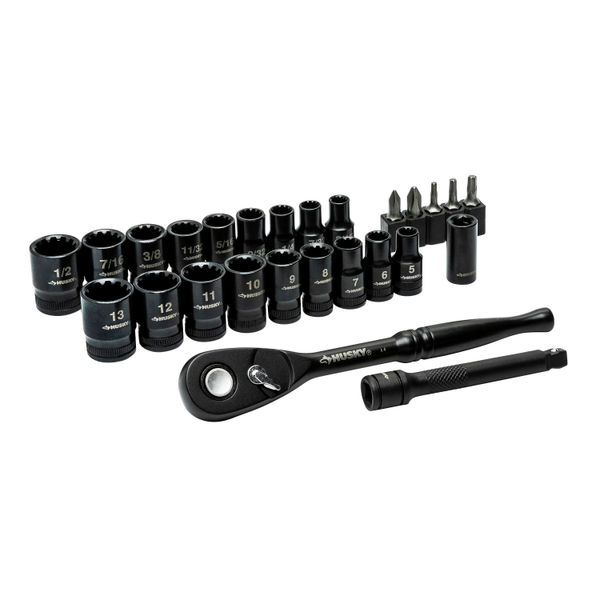 JUEGO DE DADOS ACERO HUSKY 26 PIEZAS