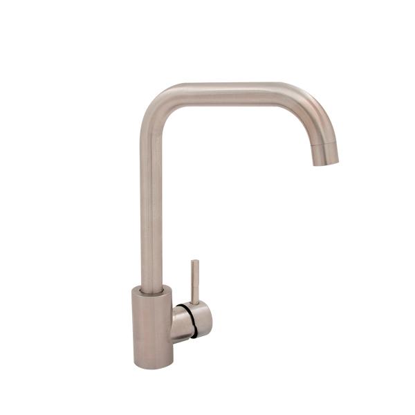 LLAVE MEZCLADORA MONOMANDO DE COCINA 30 X 9.5 X 22 CM SATINADO RUGO