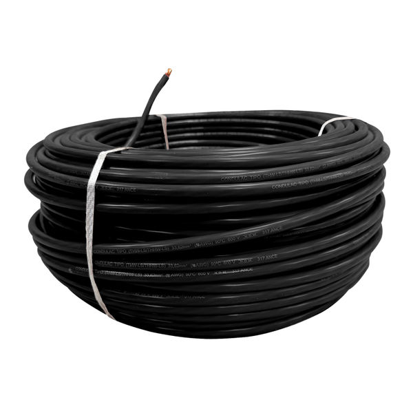 CABLE THW 16 AWG NEGRO 100 M CONDULAC