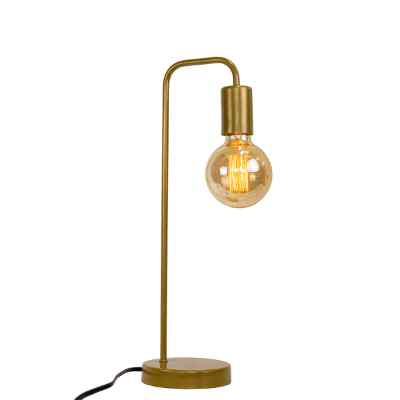 LÁMPARA VINATGE FOCO EDISON COLOR DORADO
