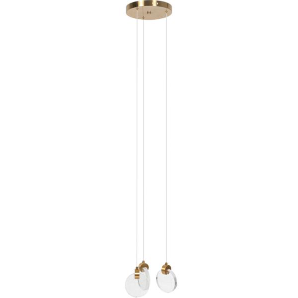 LÁMPARA COLGANTE LED 1.66 M X 25 CM DORADO
