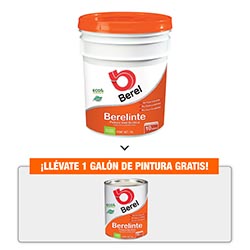 Pintura Berel Berelinte Vinil Acrílica Interior/Exterior 19L Base Tint Satinado