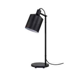 lámpara de mesa ajustable metalico color negro