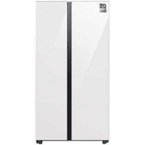 samsung refrigerador bespoke samsung sbs 28 pies rs28cb760a12em. incluye paneles blancos