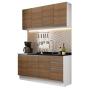 COCINA INTEGRAL MADESA GLAMY SIN MESÓN DE ACERO 160 CM