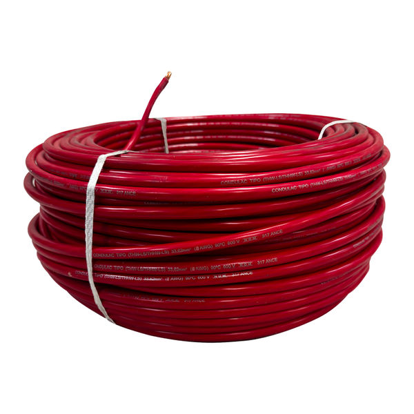 CABLE THW 8 AWG ROJO 100 M CONDULAC