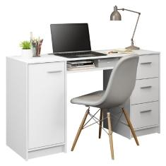  Mesa para ordenador portátil, escritorio para estudiantes,  fuerte y resistente, escritorio para computadora con dos cajones y una  silla, para oficina en casa, escuela : Hogar y Cocina