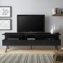 Mueble para Tv hasta 65 Pulgadas Madesa Londres con Patas Retro Negro