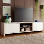 Mueble para Tv hasta 75 Pulgadas Madesa Metz 180 cm 2 Puertas Blanco/Marrón