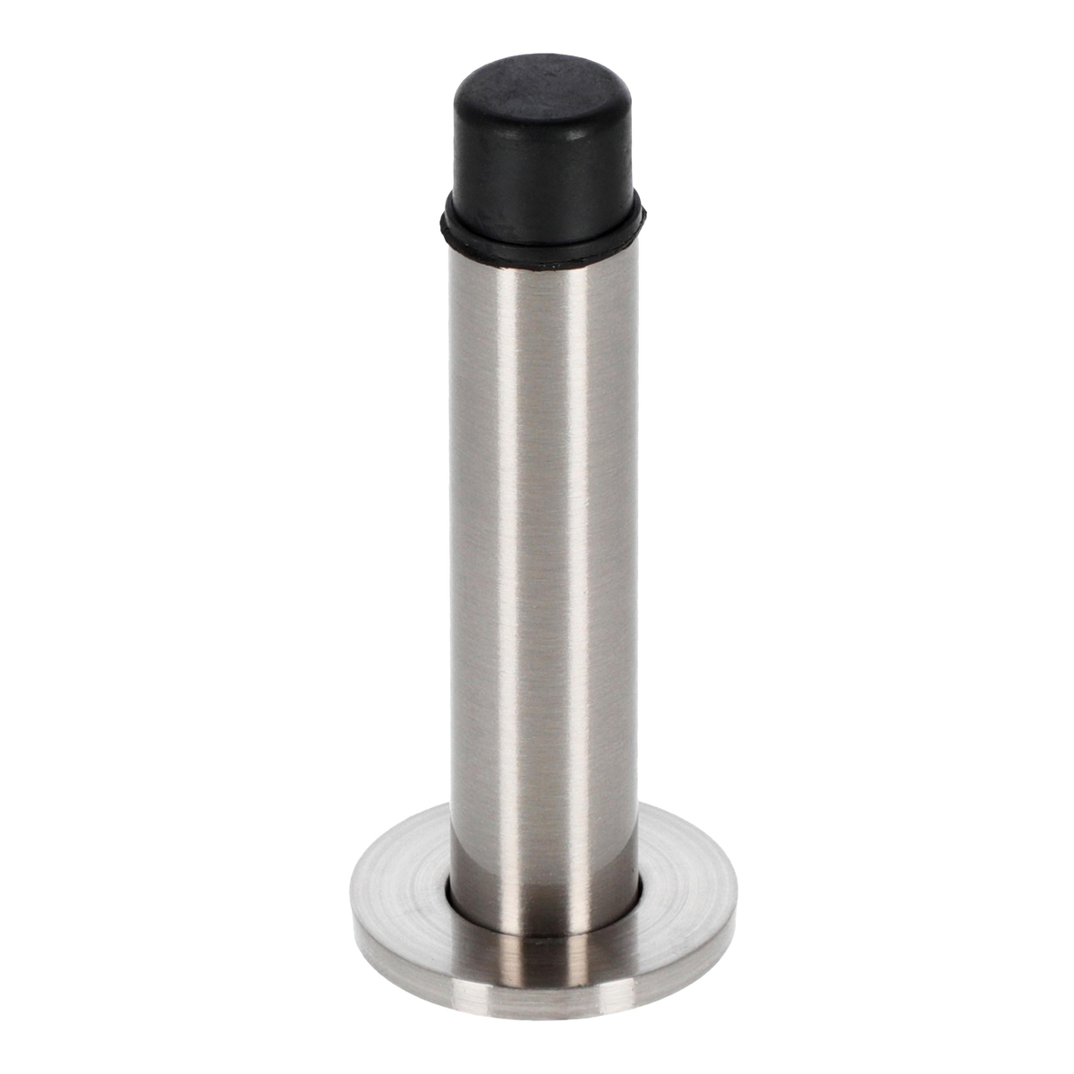 Tope tubular recto 3.2 x 7.8 cm plata