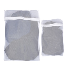 home & home set de bolsas para lavado de tela 30 x 45 cm y 45 x 60 cm blanco