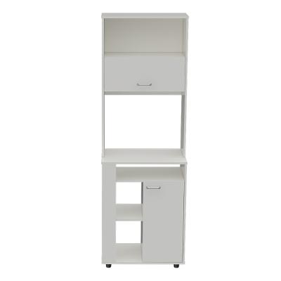 MUEBLE DE COCINA PARA MICROONDAS 180 X 60 CM CON 4 ENTREPAÑOS AGLOMERADO