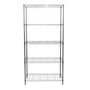 ESTANTE DE METAL 1.83 M X 91.4 X 40.6 CM NEGRO