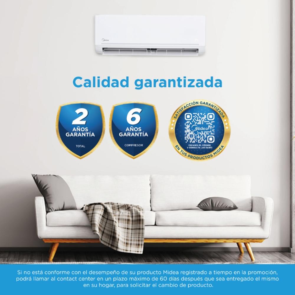 Minisplit Inverter MIDEA 12,000 btus - 110v - Refrimart de México S.A de  C.V. - Aire Acondicionado y Refrigeración