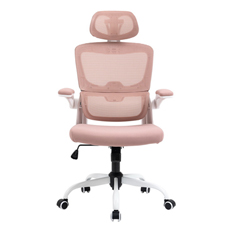 homemake silla de oficina mesh 66x69x128cm rosa