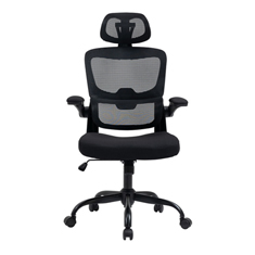 homemake silla de oficina mesh 66x69x128cm negro