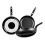 3 PACK DE SARTENES EKCO DE ALUMINIO NEGRO