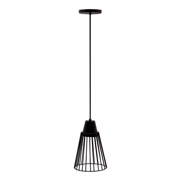 LÁMPARA COLGANTE 1.46 M X 17.5 CM NEGRO