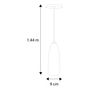LAMPARA DECORATIVA COLGANTE MAXXI 8057 COLOR NEGRO MATE UNA LUZ | The ...
