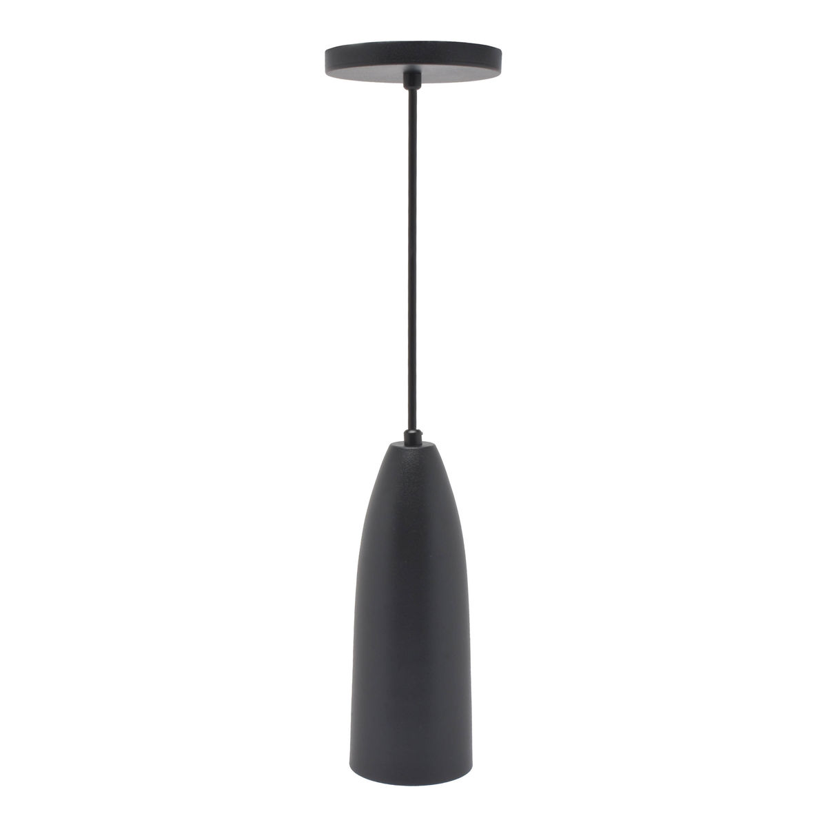 Lampara decorativa colgante maxxi 8057 color negro mate una luz
