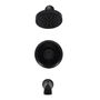 LLAVE MEZCLADORA MONOMANDO PARA REGADERA, LLAVE PARA TINA Y REGADERA NEGRO