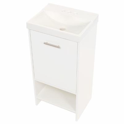 Mueble Esquinero Urano Blanco 52 cm con Espejo y Entrepaños