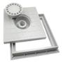 TAPA DE REGISTRO CON COLADERA 7 X 30 X 30 CM GRIS COFLEX
