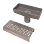 COLADERA LINEAL 6.8 X 20 X 9 CM PLATA COFLEX