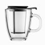 JUEGO TARRO TE COLADOR VASO NEGRO 350ML, BODUM