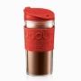 JUEGO TERMO PRENSA DOBLE PARED ROJO 350ML, BODUM