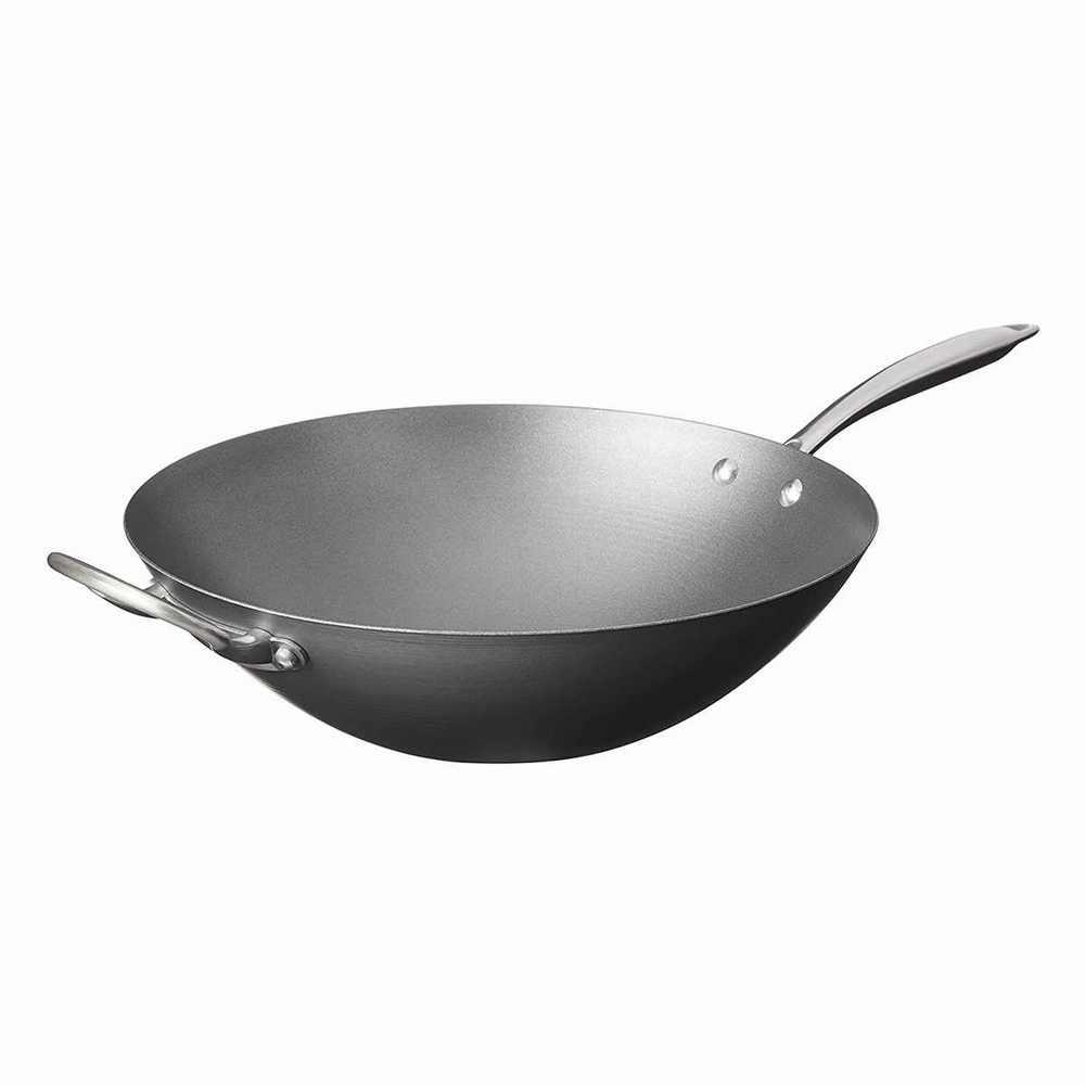 Wok acero aluminizado con mango 36cm, nordicware