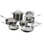 BATERÍA DE COCINA ACERO INOXIDABLE NEGRA 11 PZS