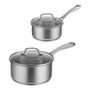 OLLAS DE ACERO CON TAPA 4 PIEZAS