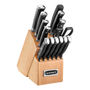 BLOQUE DE CUCHILLOS TRIPLE REMACHE 15 PIEZAS