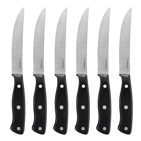 SET DE CUCHILLOS CON REMACHE PARA CARNE 6 PIEZAS