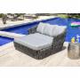 CAMASTRO OTTOMAN GRIS POLIÉSTER ESTRUCTURA DE METAL