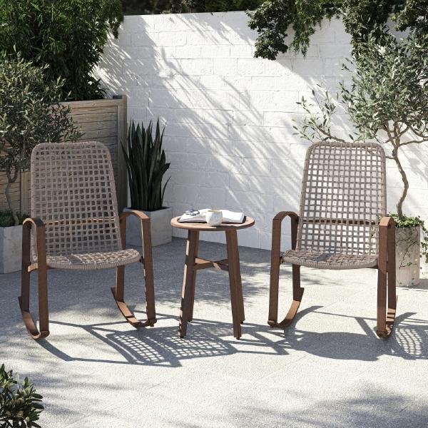 BISTRO DE JARDÍN WILLENDALE METAL 3 PIEZAS