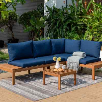 SALA DE JARDIN GRIFFIN 2 PIEZAS COLOR AZUL