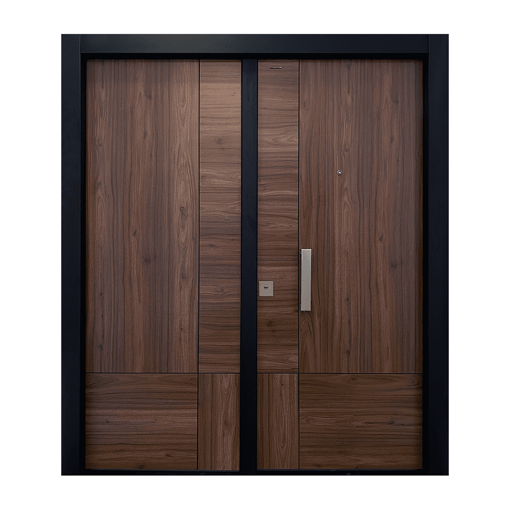 Puerta de seguridad habana doble wengué derecha