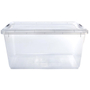 CAJA CON BROCHES POLIPROPILENO 69.5 X 55 X 40 CM TRANSPARENTE