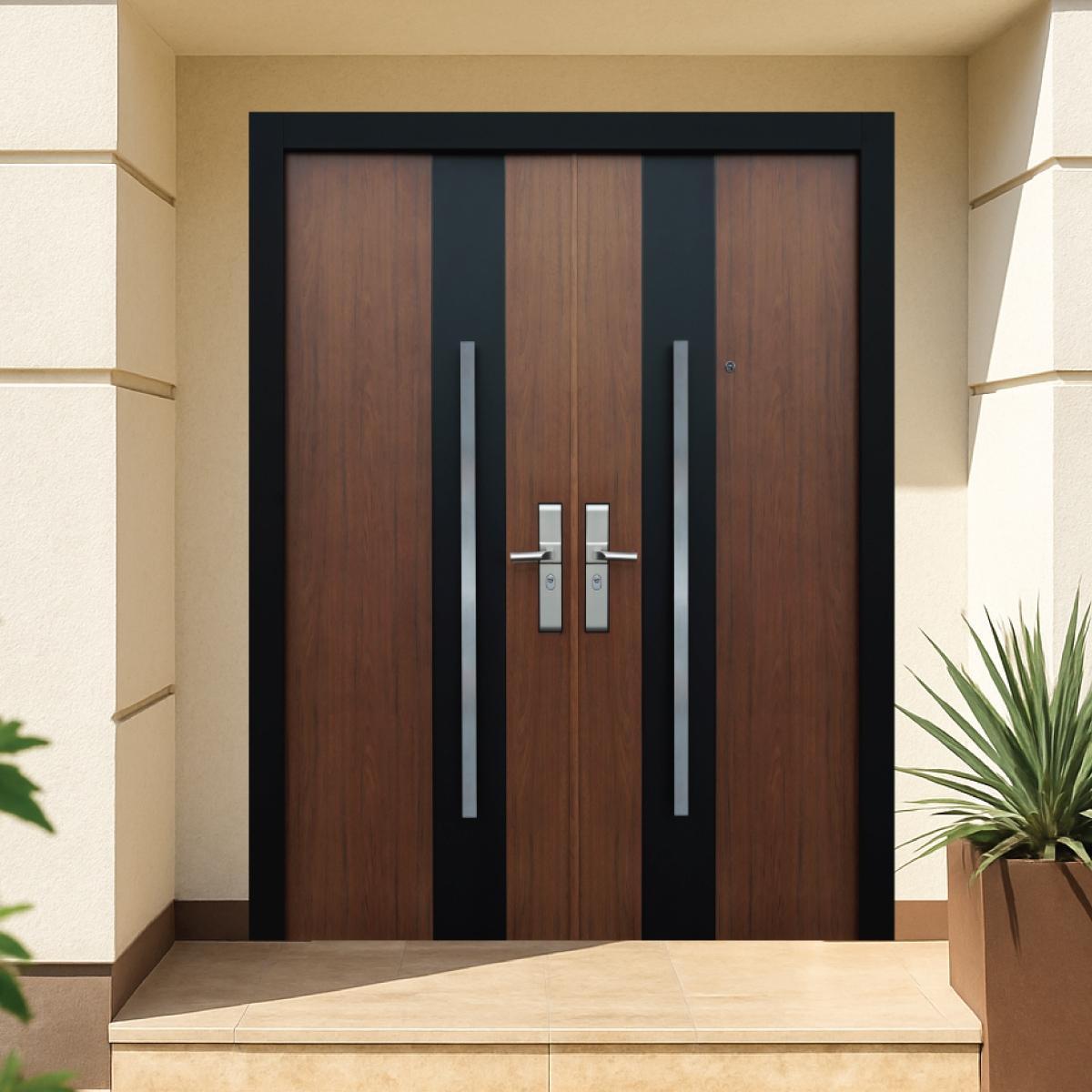 Puerta de seguridad río doble tabaco derecha