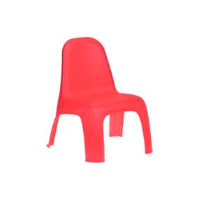 italhome pack de 5 sillas infantil fija rojo de polipropileno