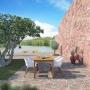 JUEGO DE JARDIN ORLANDO CON SILLAS CANNES BLANCAS 5 PIEZAS