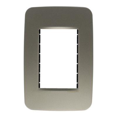 PLACA DE PARED DE 3 MÓDULOS BEIGE CHAMPAGNE