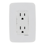 CONTACTO DÚPLEX CON PLACA PLÁSTICO BLANCO