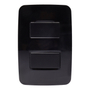APAGADOR DOBLE CON PLACA NEGRO ORIGEN